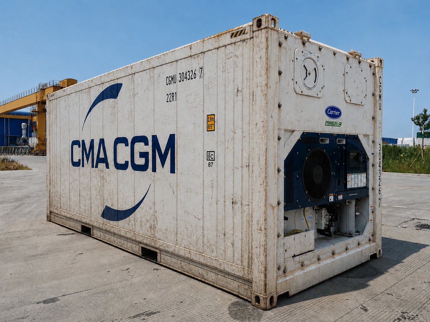 Contenedor reefer 20' pies CMA CGM