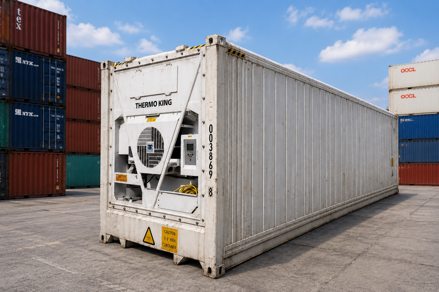 Contenedor reefer 40 pies High Cube bajo consumo Thermo King