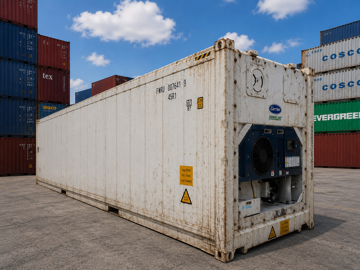 Contenedor reefer 40 pies High Cube bajo consumo Carrier